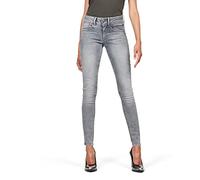 G-STAR Donna Lynn Mid Skinny Jeans, Grigio (faded industrial grey D06746-9882-B336), 29W / 30L