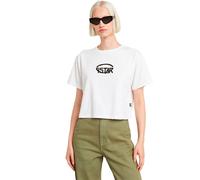 G-star Maglietta A Maniche Corte Cropped Logo Relaxed