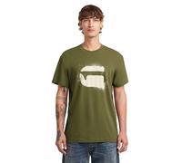G-STAR Maglietta da Uomo Spray G Logo R T (Confezione da 1), Verde (Shadow Olive D26833-d101-b230), M