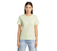 G-STAR Maglietta da Donna Embro Logo R T Wmn, Verde (Bright Pistache D26248-d101-c450), M