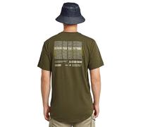 G-STAR Maglietta da Uomo Lash Back Gr R T, Verde (Shadow Olive D26043-c372-b230), XL