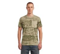 G-STAR Maglietta da Uomo Shadow Woven Camo Pocket R T, Multicolore (Light Toggee Shadow Camo D26048-e041-h175), XXL