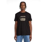 G-STAR Maglietta Uomo Finger Print Burger R T, Nero (Dk Black D26041-c506-6484), L