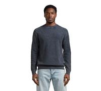 G-star - Pullover in Maglia Lavata - - Knitwear - Uomo - Blu - L