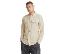 G-STAR Marine Slim Shirt, Maglietta Uomo, Beige (Ecru Gd D24963-d454-c487), M
