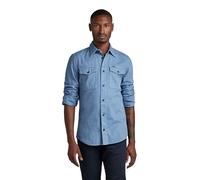 G-STAR Marine Slim Shirt, Maglietta Uomo, Blu (Deep Wave Gd D20165-7647-d853), S
