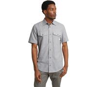 G-STAR Marine Slim Shirt, Maglietta Uomo, Multicolore (Correct Winter Grey/Ecru D19751-d123-g301), L