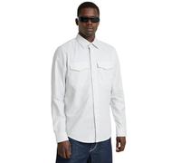 G-STAR Marine Slim Shirt, Maglietta Uomo, Multicolore (Oyster Blue/White Oxford D24963-7665-c759), M
