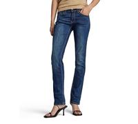 G-STAR Midge Saddle Straight Jeans Donna, Blu (Dk Aged D02153-6553-89), 28W / 34L