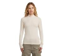 G-STAR Mock Slim T LS Wmn, Bianco (Dk Talc D27968-e299-a488), M