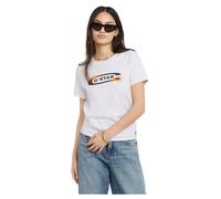 G-star Old Skool Logo R T Short Sleeve T-shirt Bianco XS Donna