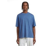 G-STAR Overdyed Center Chest Boxy T-Shirt, T-Shirt Uomo, Blu (Dutch Blue GD D24780-C756-H177), M