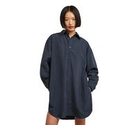 G-STAR 8721136008785 Oversized Woven Dress LS Wmn, Multicolore (India Ink Pinstripe D26979-e084-h579), S