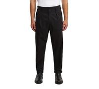 G-Star Men's Pleated Chino Relaxed Tapered, Size: 32/32, Color Black