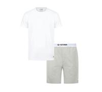 G-STAR Pigiama corto 'Slate' grigio sfumato / nero / bianco Uomo G-STAR XL