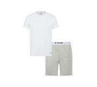 G-STAR Pigiama Da Uomo, Corto - SLATE, Con Collo Rotondo, Logo, Monocromatico