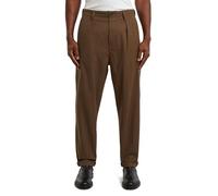 G-Star Pleated Chino Relaxed Tapered, Multicolore (Desert Palm/Deep Brown HB D24543-d731-h616), 38 W/38 L