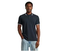 G-star Dunda Slim Stripe Short Sleeve Polo Blu L Uomo