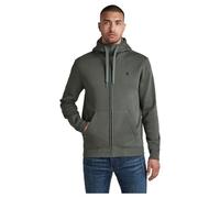 G-Star Felpa con zip Premium Core con cappuccio grigio scuro Uomo L