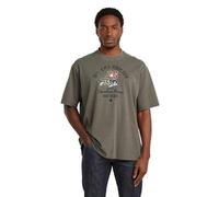 G-Star Raw C.V. Front gr Angry Bee Loose r t T-Shirt, Brown, S Men's