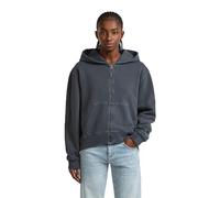 G-Star Raw C.V. Washed HDD Zip Relaxed SW Wmn Sweater, Blue, S Women's