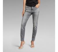 G-Star Raw Denim 3301 Skinny Caviglia Sun Faded Glacier Grigio Jeans Donna