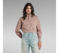 G-STAR RAW DENIM CROP 1/2 ZIP LOOSE SWEAT Maglione Donna