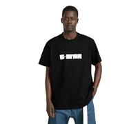 G-STAR Raw Graphic Script Loose, T-Shirt Uomo, Schwarz (Dk Black D25682-C336-6484),