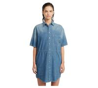 G-Star Relaxed Drawcord S/s Dress Faded Isles Blue Taglia: L | Abiti in T-Shirt Outlet | Donna | Blu