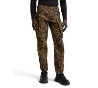 G-STAR Rovic Zip 3D Regular Tapered Pants, Pantaloni, Uomo, Multicolore (Shadow Olive Island Camo D02190-D553-G739), 33W / 34L
