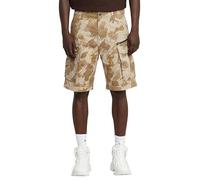 G-STAR Rovic Zip Relaxed Shorts, Pantaloncini Uomo, Multicolore (Dk Brick GD Glitch Beach Camo D08566-d955-h174), 36