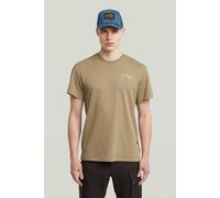 G-Star Script R T Beige/khaki Taglia: XL | Magliette basic Outlet | Uomo | Marrone