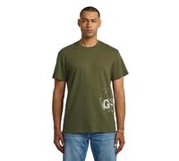 G-STAR Sprayed Gr R T T-Shirt, Verde (Shadow Olive D26819-d976-b230), XXL Uomo