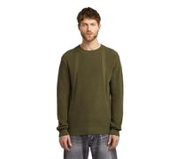 G-STAR Structure R Knit Felpa, Verde (Dark Olive D26781-c868-c744), XS Uomo