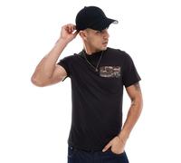 G-Star - T-shirt con stampa topografica-Nero XS
