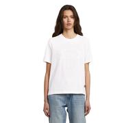 G-star Text Short Sleeve T-shirt Bianco M Donna