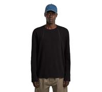 G-STAR Tweeter A Line R T LS T-Shirt, Nero (Dk Black D26826-e164-6484), XL Uomo