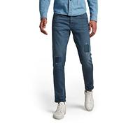 G-STAR Uomo 3301 Slim style Jeans, Blu (worn in rivulet patch restored 51001-C048-C601), 27W / 30L