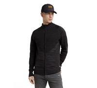 G-STAR Uomo 3D Biker Zip Through Knitted Sweater, Multicolore (dk black/asfalt D25070-C259-7242), XL