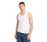 G-STAR Uomo Base Tank Top 2-Pack, Bianco (white D25476-3310-110), S