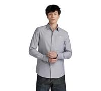 G-STAR Uomo Bristum 2.0 Slim Shirt, Multicolore (correct grey/white oxford D23553-C895-C760), M