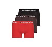 G-STAR Uomo Classic Trunk Color 3-Pack, Multicolore (Dk Flame/Deep Bordeaux/Black D05095-2058-8527), M