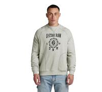 G-STAR Uomo Collegic Raglan Loose Sweater, Multicolore (milk htr D24417-D562-971), XS