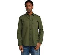 G-STAR Uomo CPO Regular Shirt, Multicolore (asfalt/dk moss oxford D23583-C895-G779), M