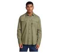 G-STAR Uomo CPO Regular Shirt, Verde scuro (ensis green D23583-D913-6057), S