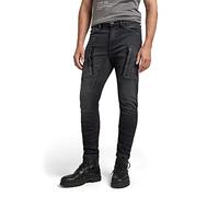 G-STAR Uomo Denim Cargo 3D Skinny Jeans, Grigio (worn in black onyx D22075-C910-C942), 34W / 32L
