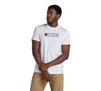 G-STAR Uomo Distressed Old School Logo T-Shirt, Bianco (white D24365-336-110), XL