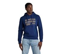 G-STAR Uomo Distressed Originals Hooded Sweater, Blu (imperial blue D24414-D562-1305), XXL