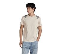 G-STAR Uomo Flight Deck T-Shirt, Beige (whitebait D24433-C336-1603), L