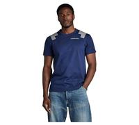 G-STAR Uomo Flight Deck T-Shirt, Blu (imperial blue D24433-C336-1305), S